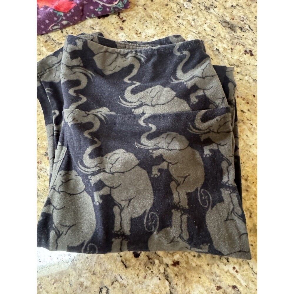 LuLaRoe OS One Size Leggings Lot 5 Elephant Floral Boho Print Buttery Soft